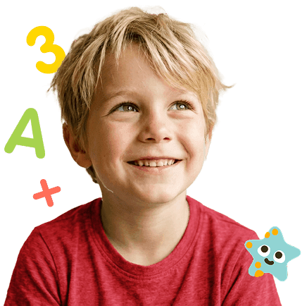 Boy plays an ad-free learning app on his tablet